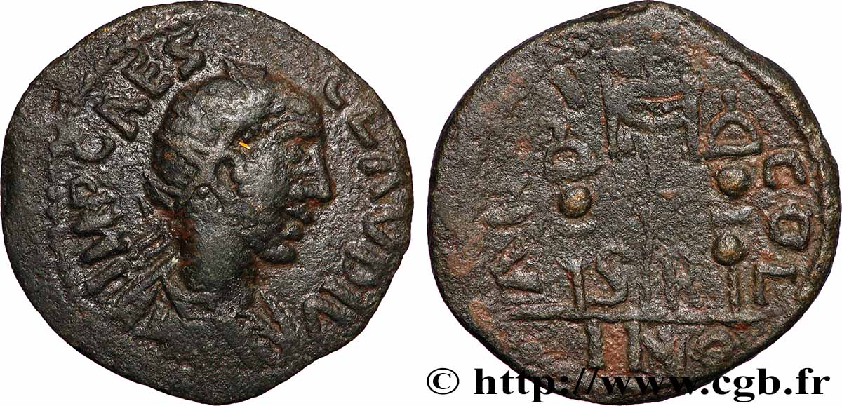 CLAUDIUS II GOTHICUS Dupondius XF