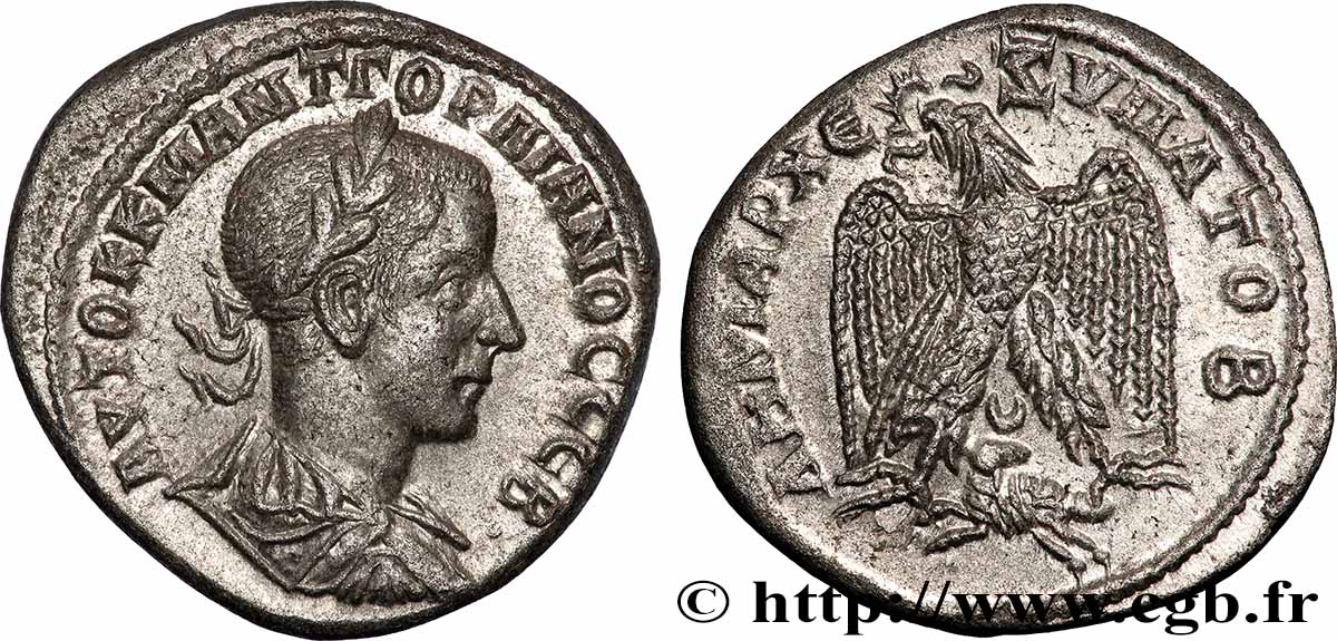 GORDIAN III Tétradrachme syro-phénicien AU