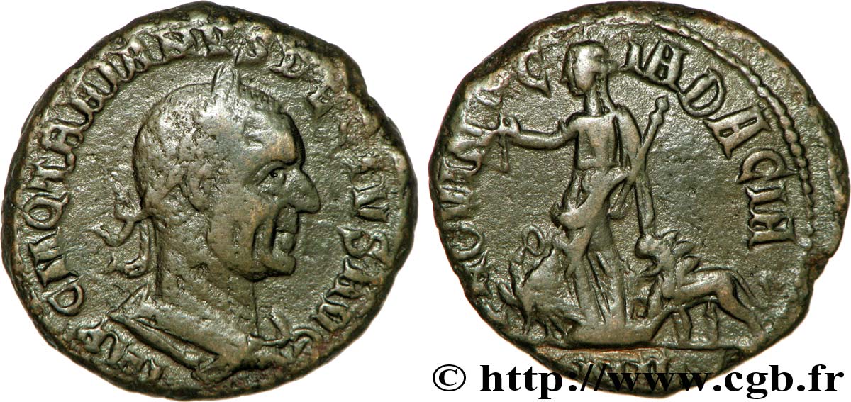 TRAJAN DÈCE Sesterce TTB