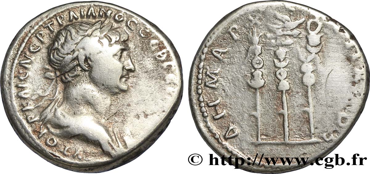 TRAJANUS Tridrachme XF