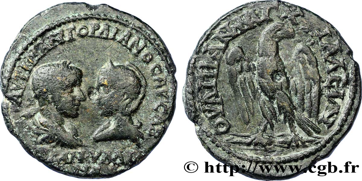 GORDIANUS III and TRANQUILLINA Tetrassaria XF