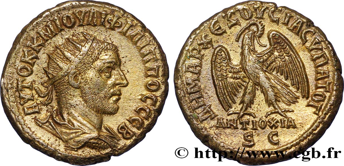 PHILIPPE Ier L ARABE Tétradrachme syro-phénicien SUP