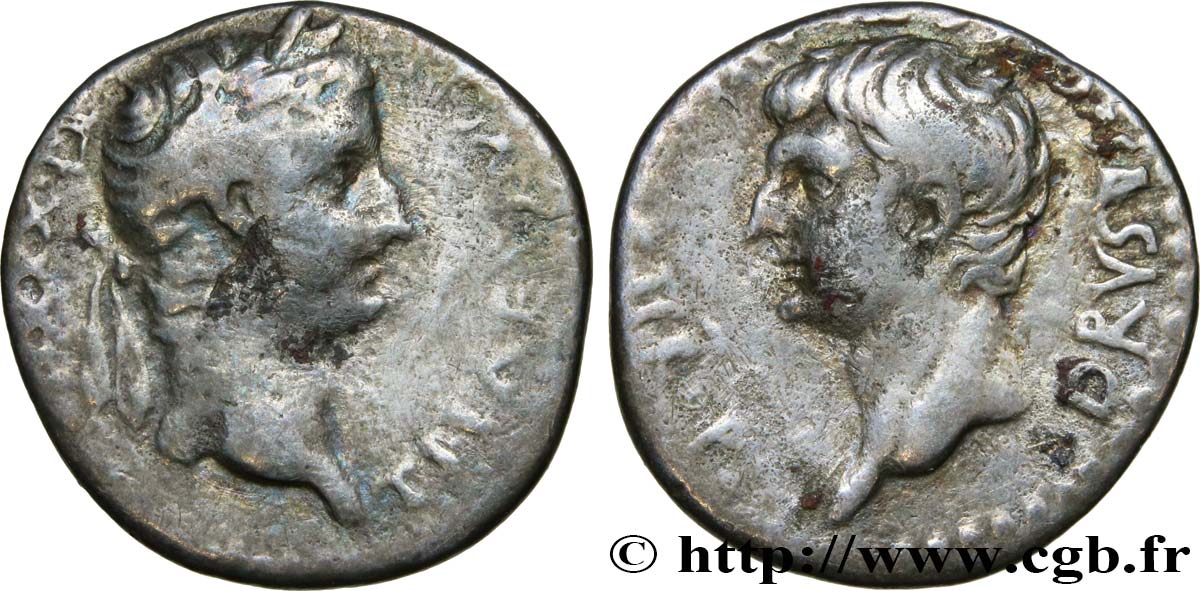 TIBERIUS and DRUSUS Drachme fSS