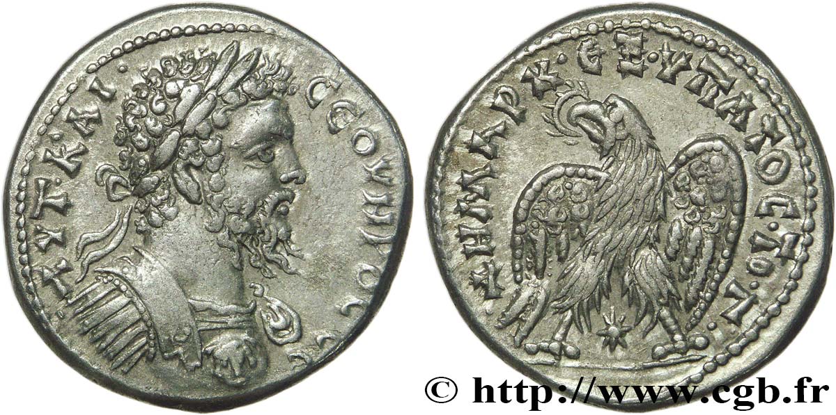 SEPTIME SÉVÈRE Tétradrachme syro-phénicien SUP