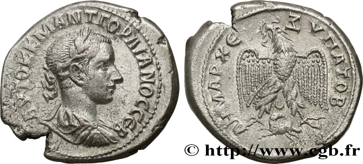 GORDIAN III Tétradrachme syro-phénicien AU