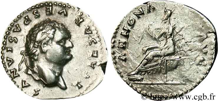 TITUS Denier AU/VF