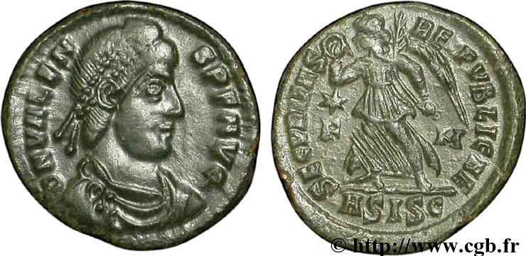 VALENS Nummus, (PB, Æ 3) SPL