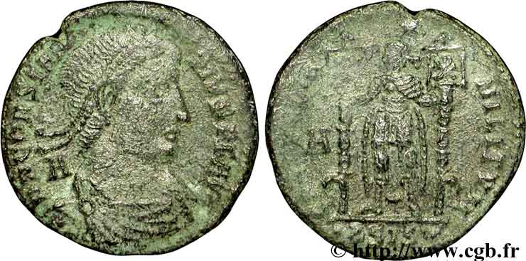 VETRANIO für CONSTANTIUS II Maiorina, (MB, Æ 2) SS