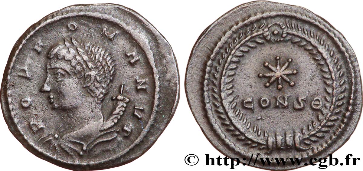 POPULUS ROMANUS Demi-centenionalis ou demi-nummus SPL