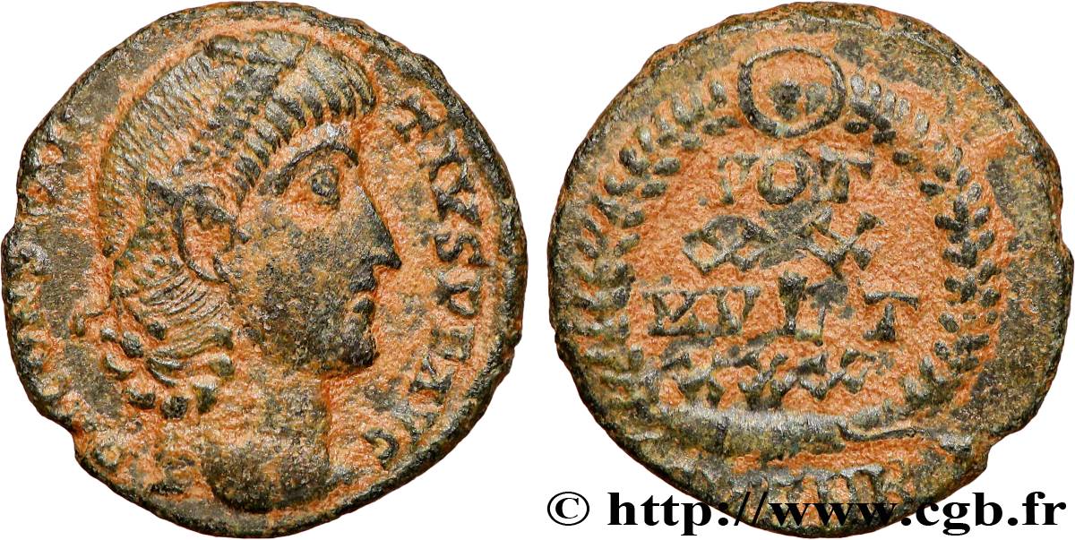 CONSTANCE II Centenionalis ou nummus TTB