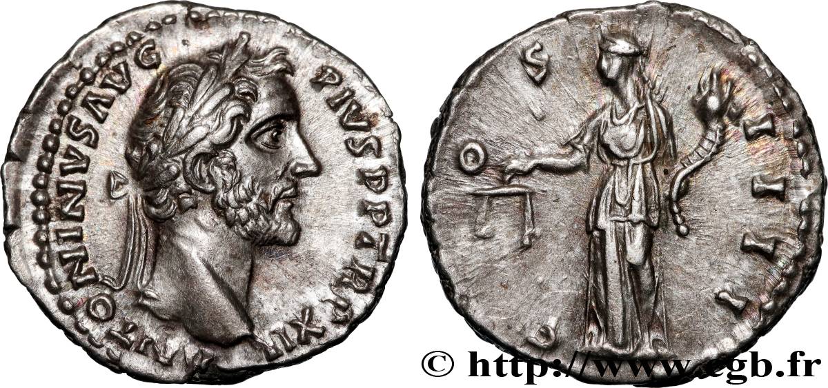 ANTONINUS PIUS Denier AU