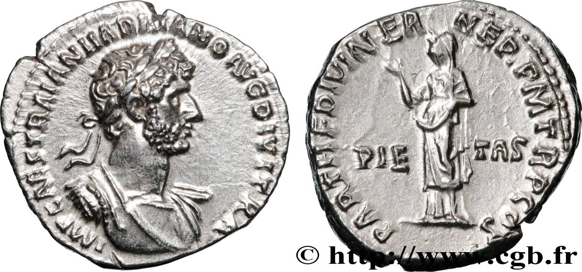 HADRIAN Denier MS/AU