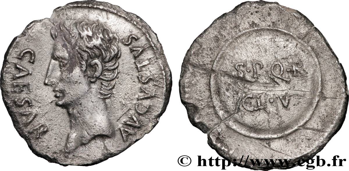 AUGUSTUS Denier AU/XF