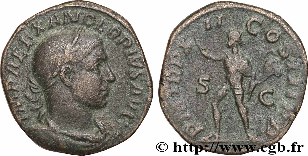 ALEXANDER SEVERUS Sesterce SS