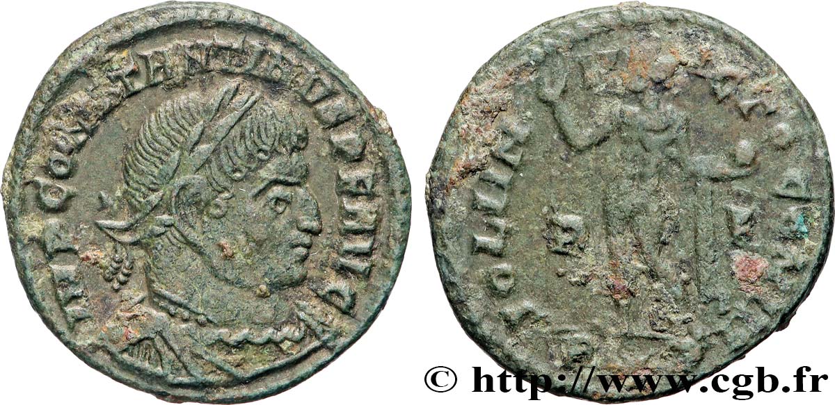 CONSTANTINUS I DER GROßE Follis ou nummus fVZ/SS