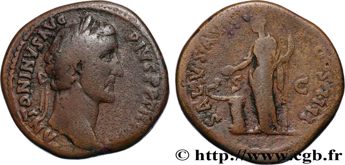 ANTONINUS PIUS Sesterce VF
