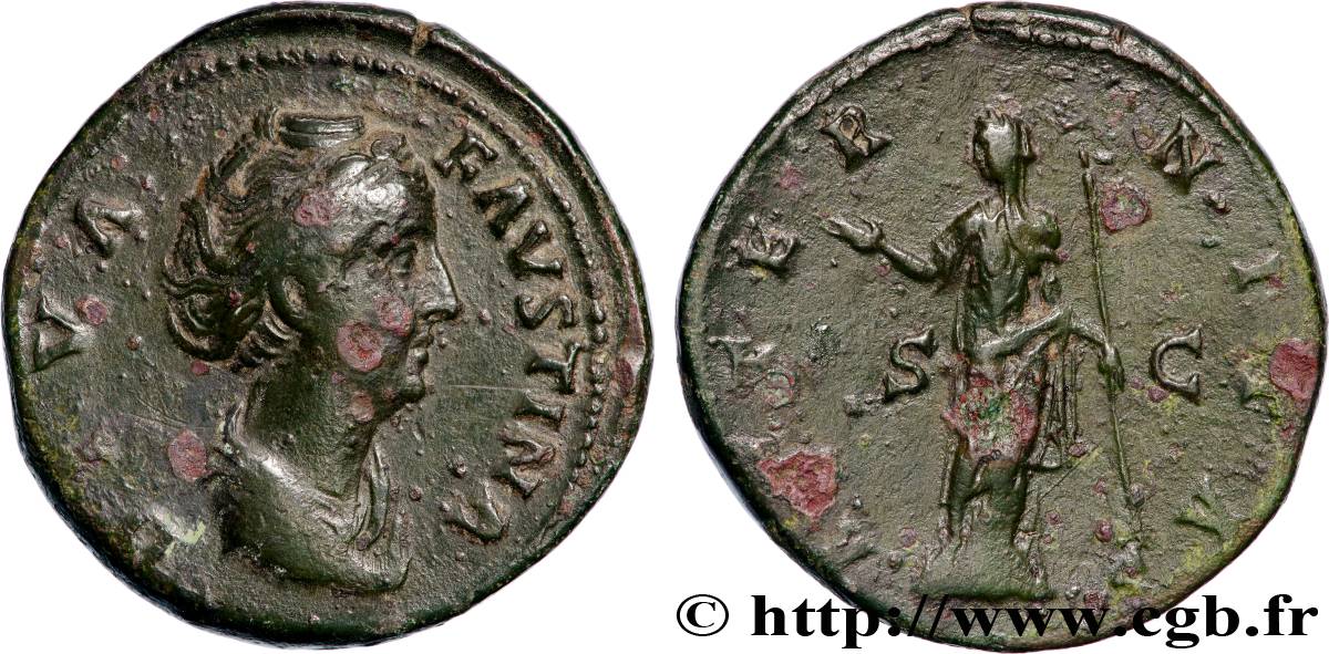 FAUSTINA MAGGIORE Sesterce BB