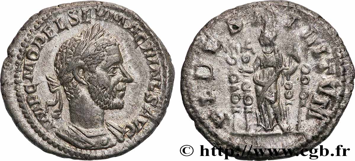 MACRINUS Denier AU/XF