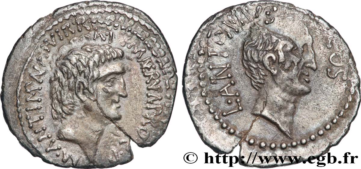 MARC ANTOINE et LUCIUS ANTOINE Denier TTB+