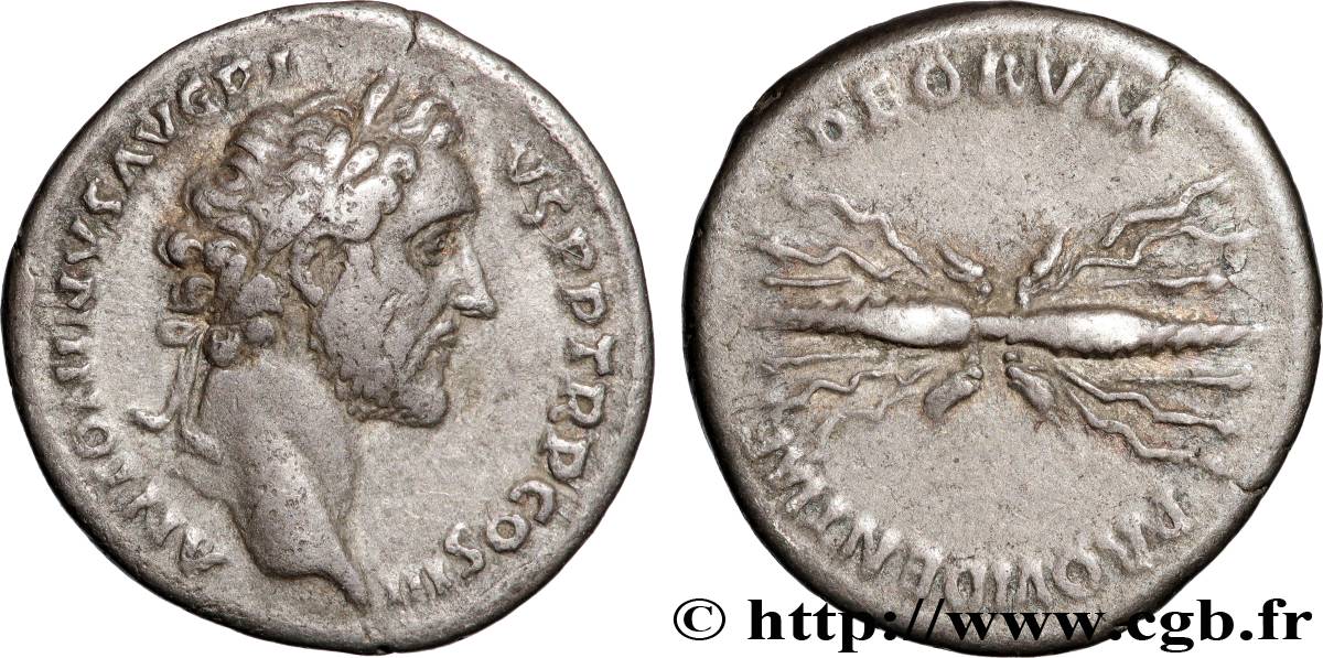 ANTONINUS PIUS Denier XF