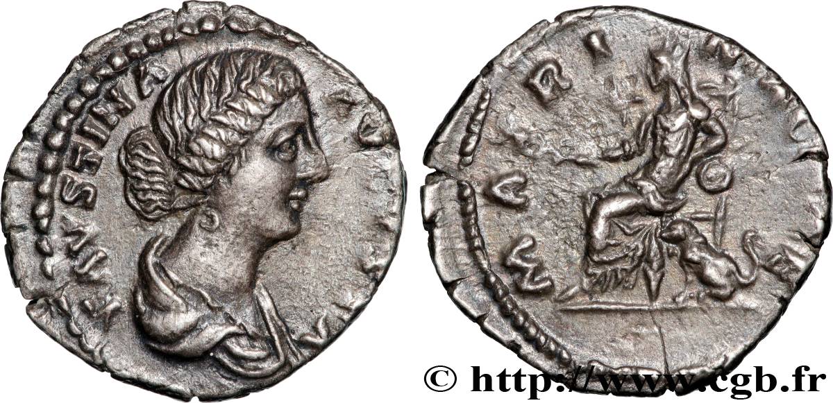 FAUSTINA DAUGHTER Denier AU