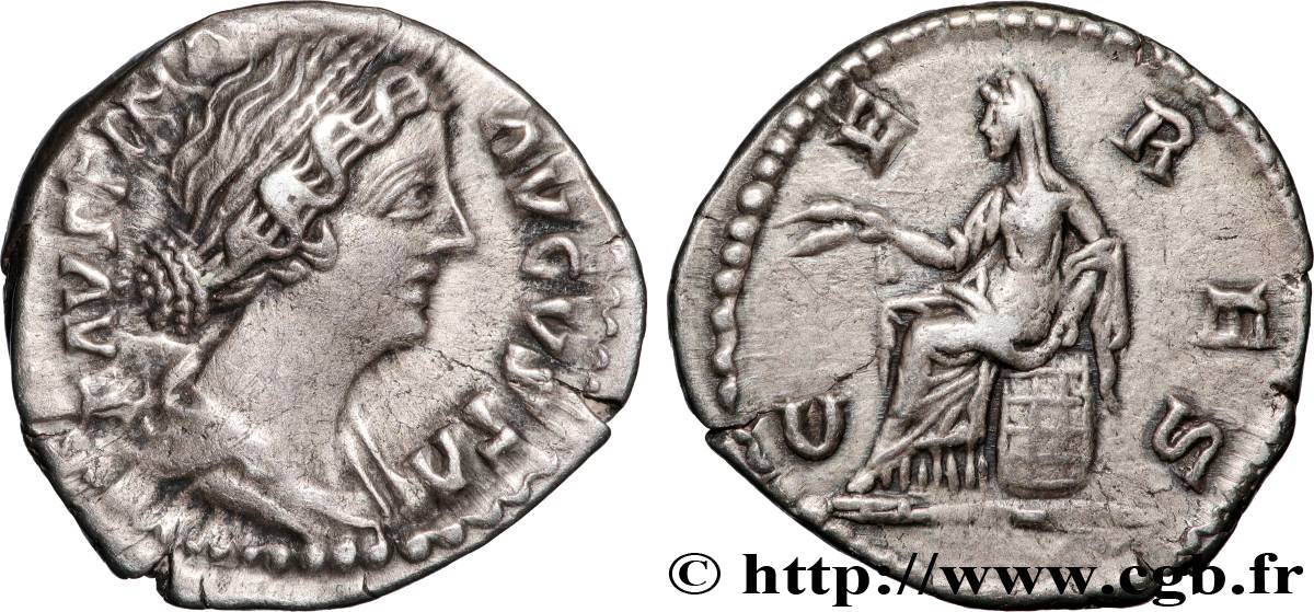 FAUSTINE JEUNE Denier TTB+