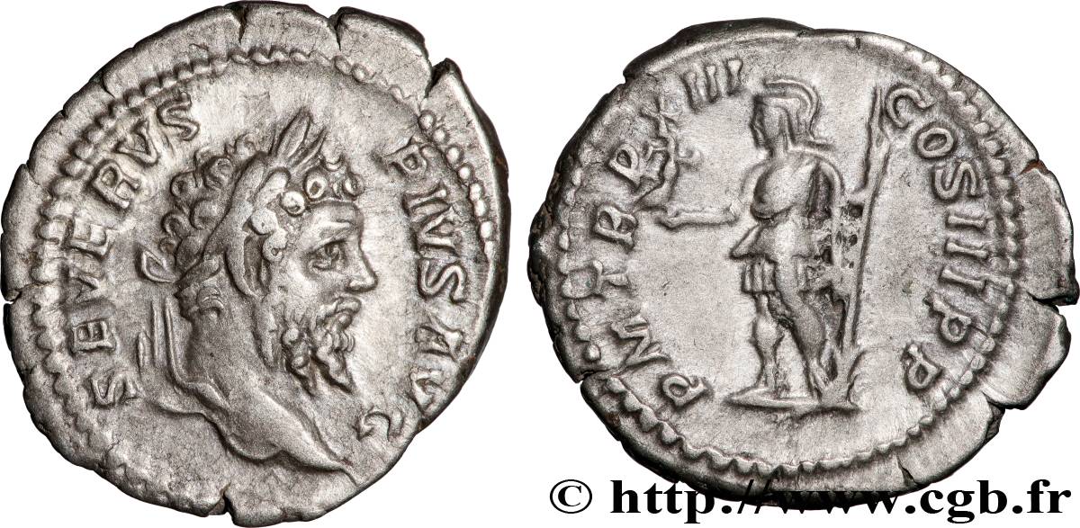 SEPTIME SÉVÈRE Denier TTB+/TTB