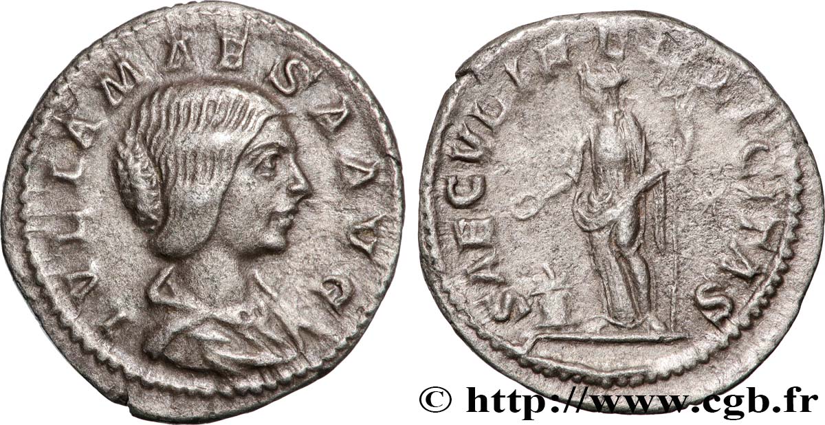 JULIA MAESA Denier AU/XF