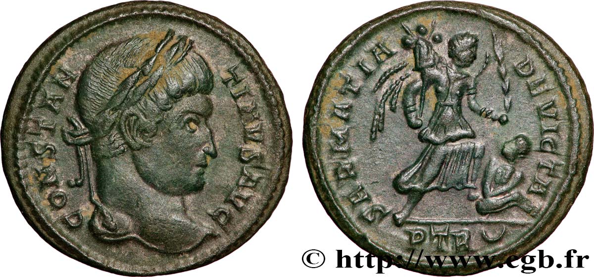 CONSTANTINE I THE GREAT Centenionalis ou nummus AU