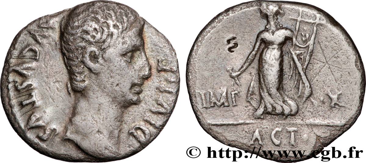 AUGUSTUS Denier XF