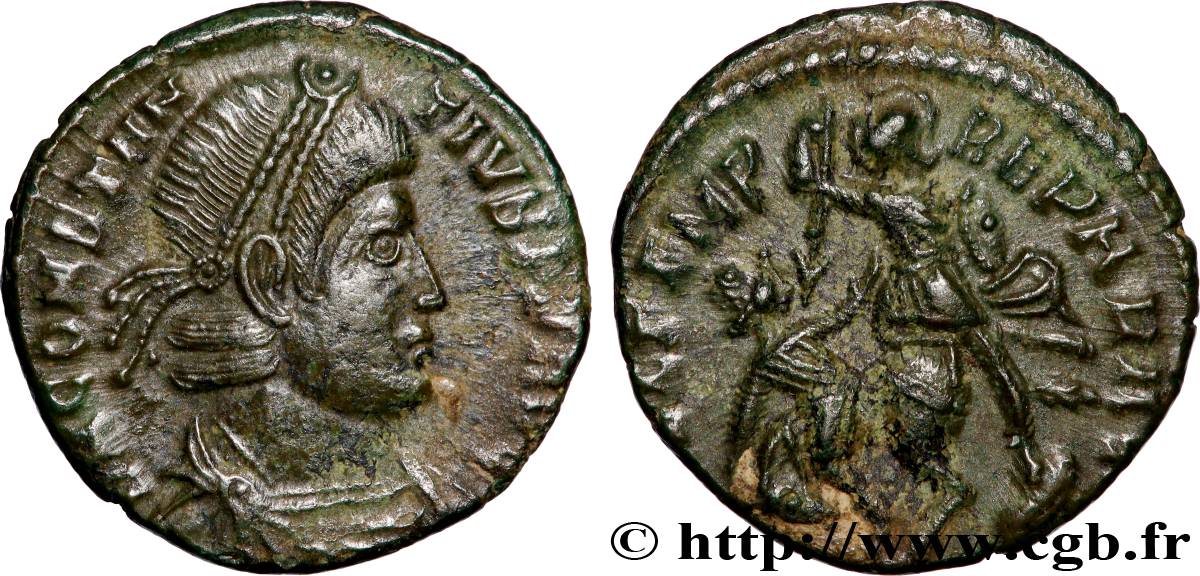 CONSTANTIUS II Maiorina réduite, (PB, Æ 3) fVZ