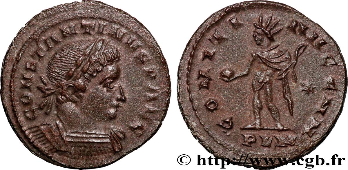 CONSTANTINUS I DER GROßE Follis ou nummus VZ
