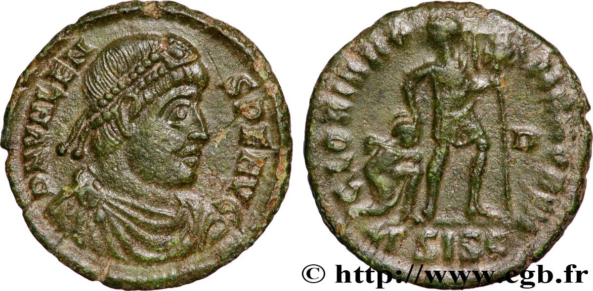 VALENS Nummus, (PB, Æ 3) TTB+