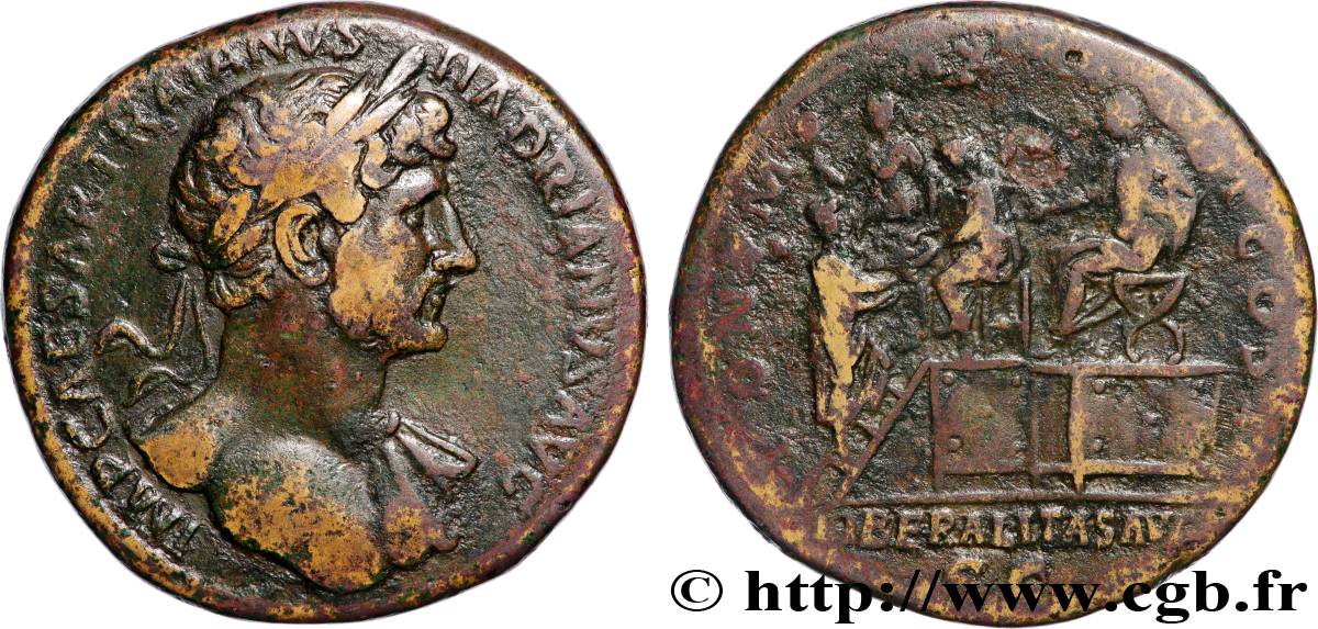 HADRIEN Sesterce TTB/TB+