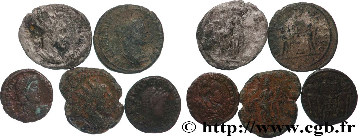 LOTS Lots de 5 monnaies lot