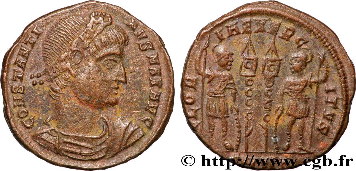 CONSTANTINE I THE GREAT Centenionalis ou nummus AU