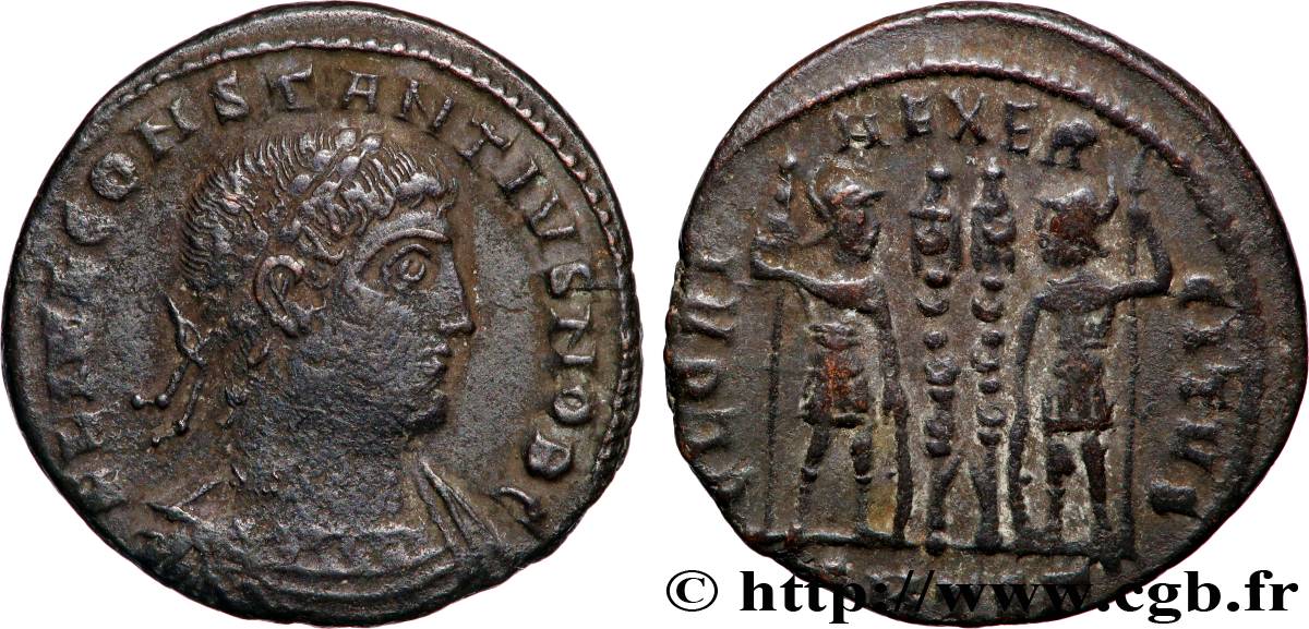 CONSTANCE II Centenionalis ou nummus TTB