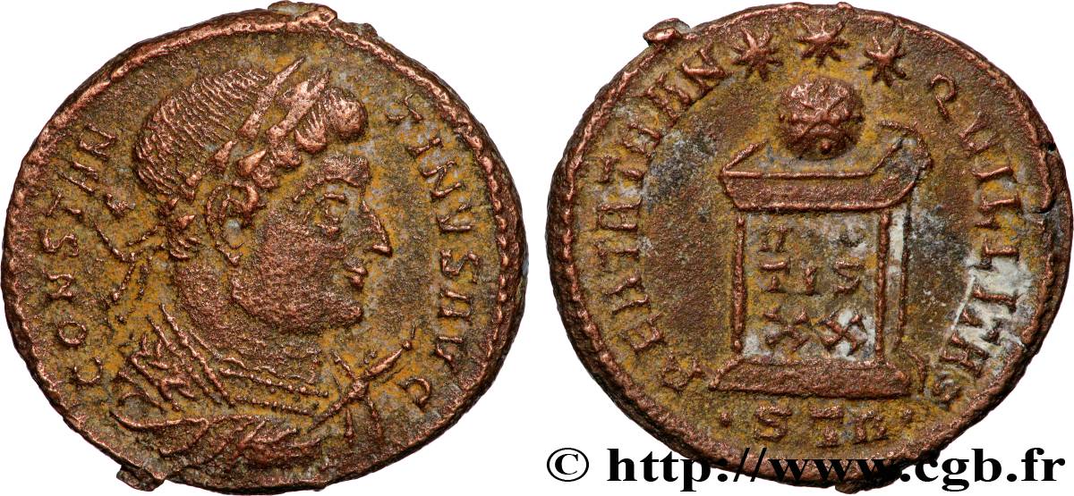 CONSTANTINE I THE GREAT Centenionalis ou nummus AU