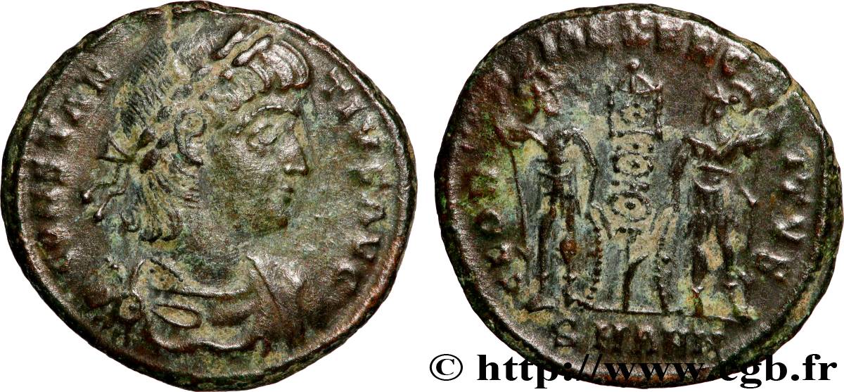 CONSTANCE II Centenionalis ou nummus TTB