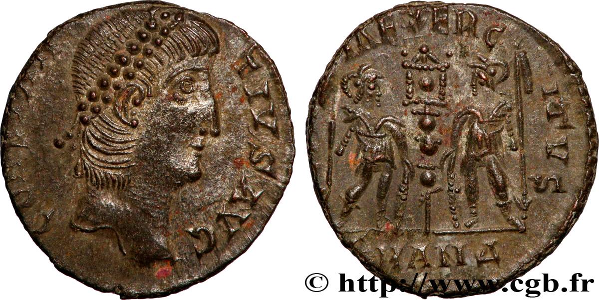 CONSTANCE II Centenionalis ou nummus TTB+