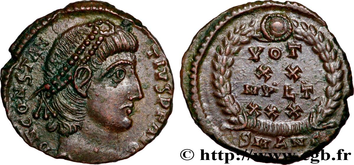 CONSTANCE II Centenionalis ou nummus SUP