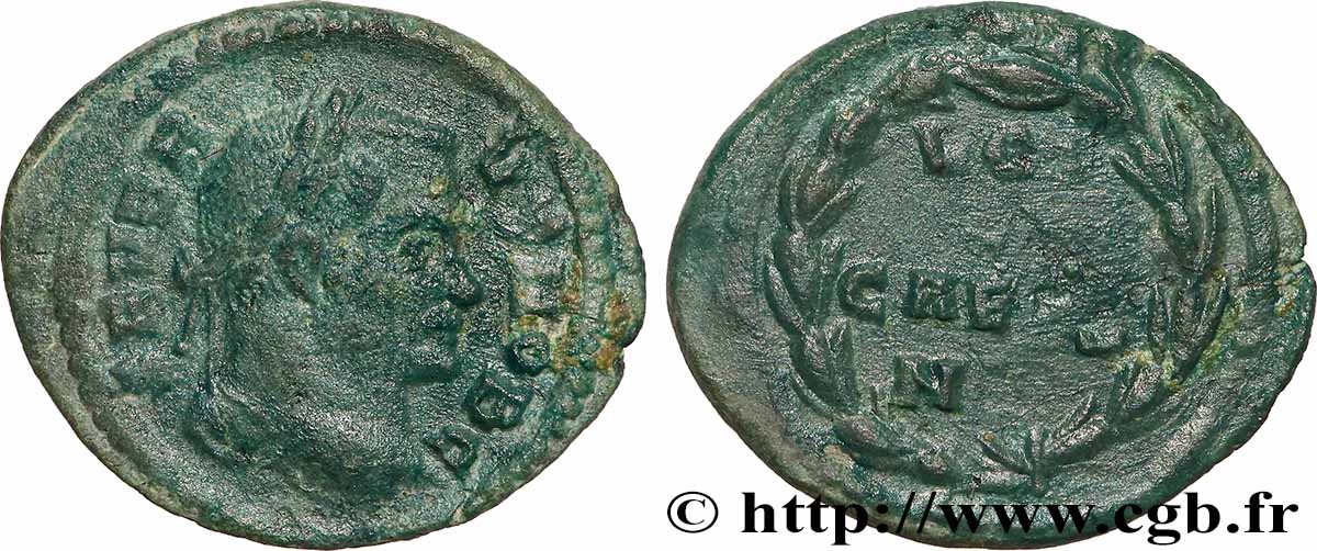 SÉVÈRE II Huitième de follis  TTB