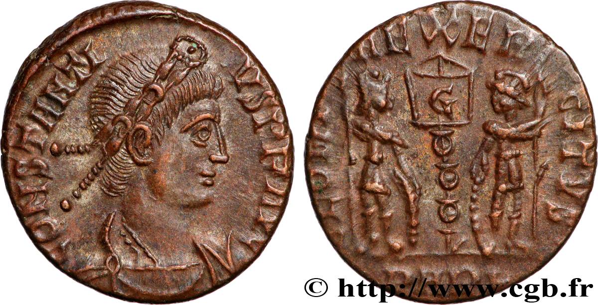 CONSTANCE II Centenionalis ou nummus SUP/TTB+