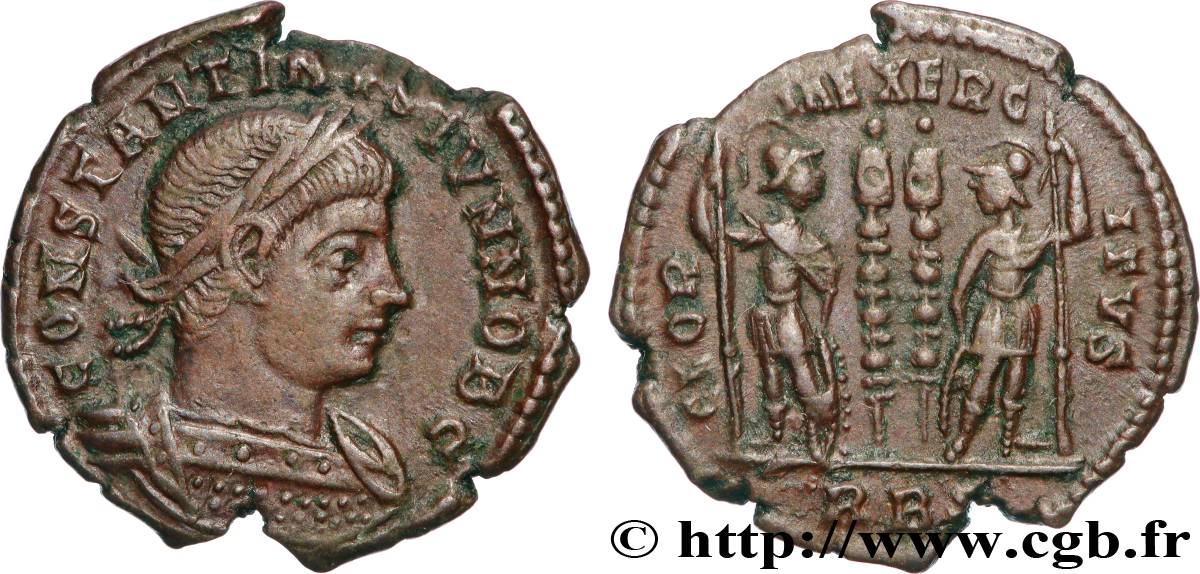 CONSTANTIN II Centenionalis ou nummus SUP/TTB+