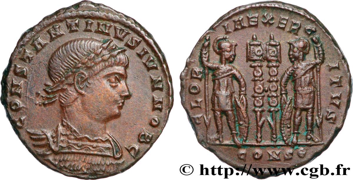 CONSTANTIN II Centenionalis ou nummus SUP