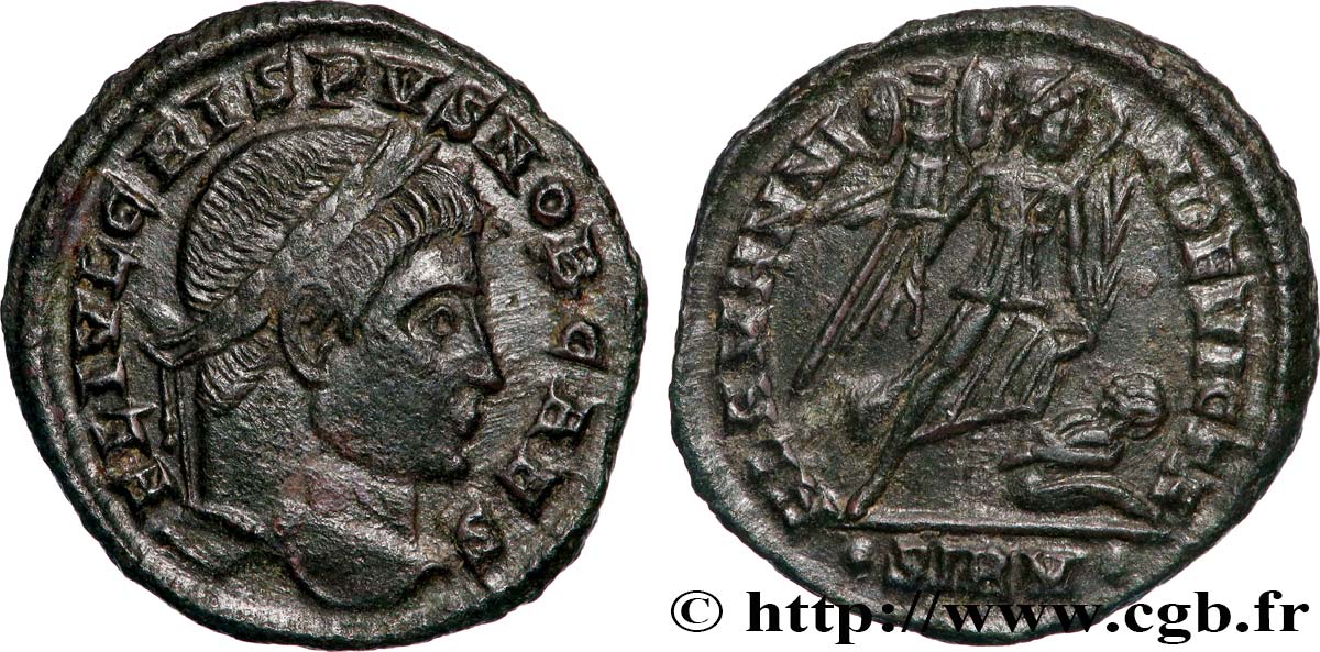 CRISPUS Centenionalis ou nummus TTB+