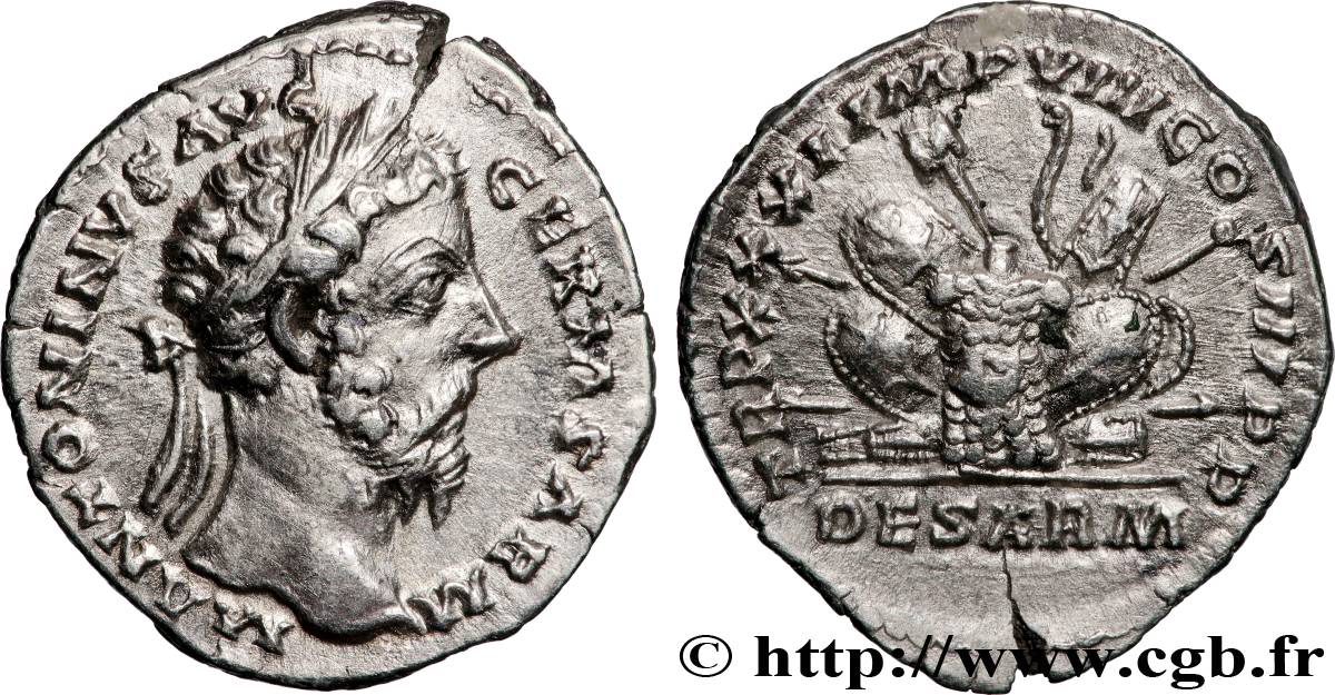 MARC AURÈLE Denier TTB+