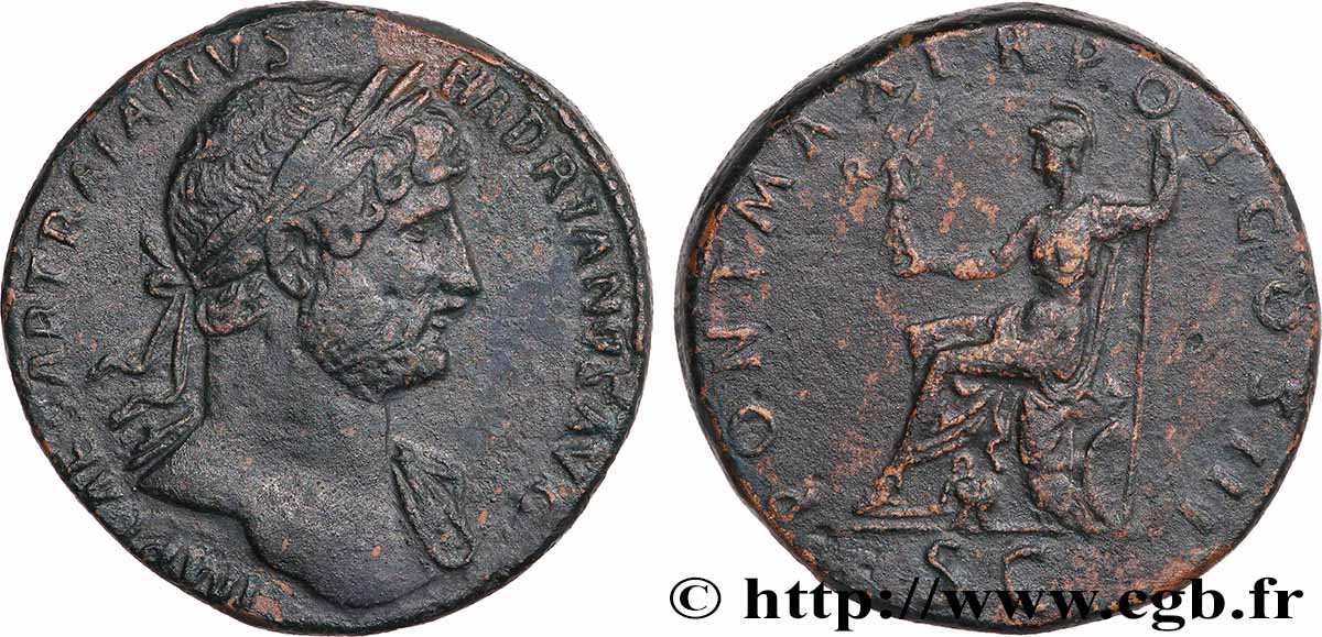 HADRIEN Sesterce TTB