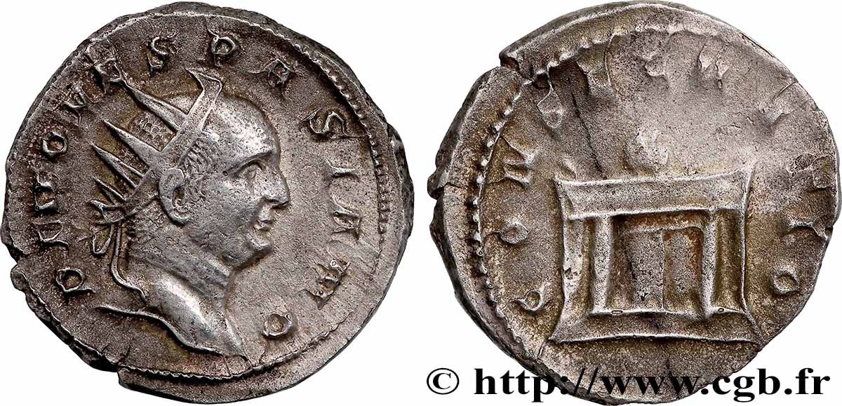 DIVI restitution de TRAJAN DÈCE Antoninien TTB+