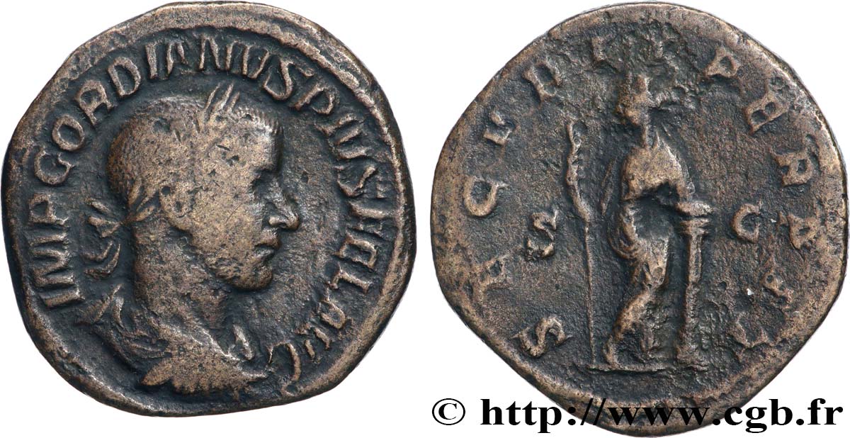 GORDIEN III Sesterce TTB/TB+